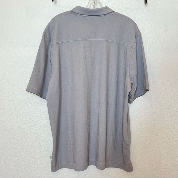 Tommy Bahama Classic Cotton/Polyester Blend Golf Polo in Gray size XL - Picture 2 of 11